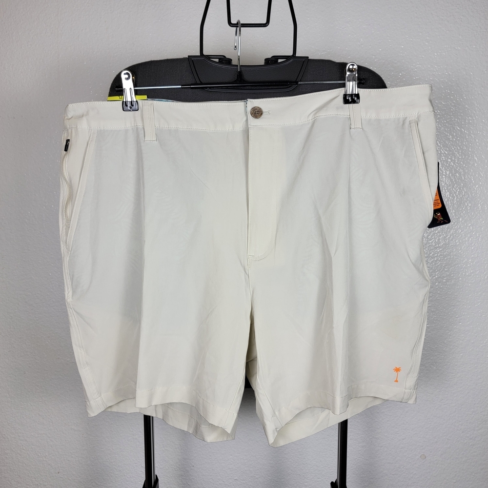 Margaritaville Men’s Shorts Beige 4-Way Stretch Quick Dry UPF 30 Size 42‎